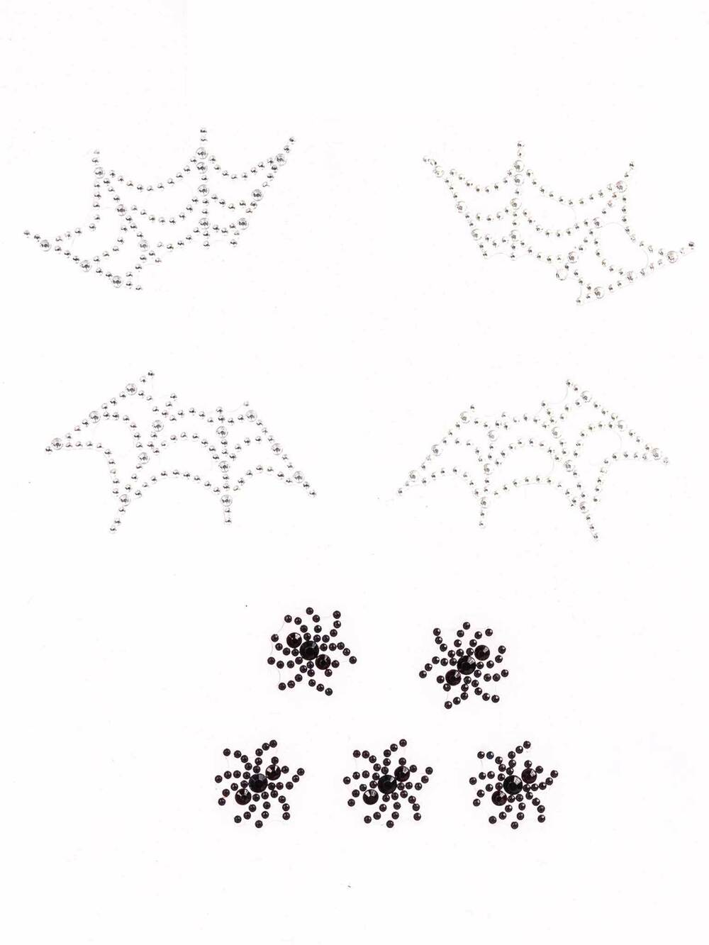 Spider Web Face Jewels Sticker - Picture 2 of 2